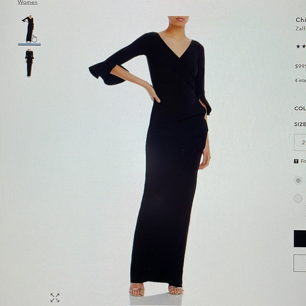 Chiara Boni Black gown size 10